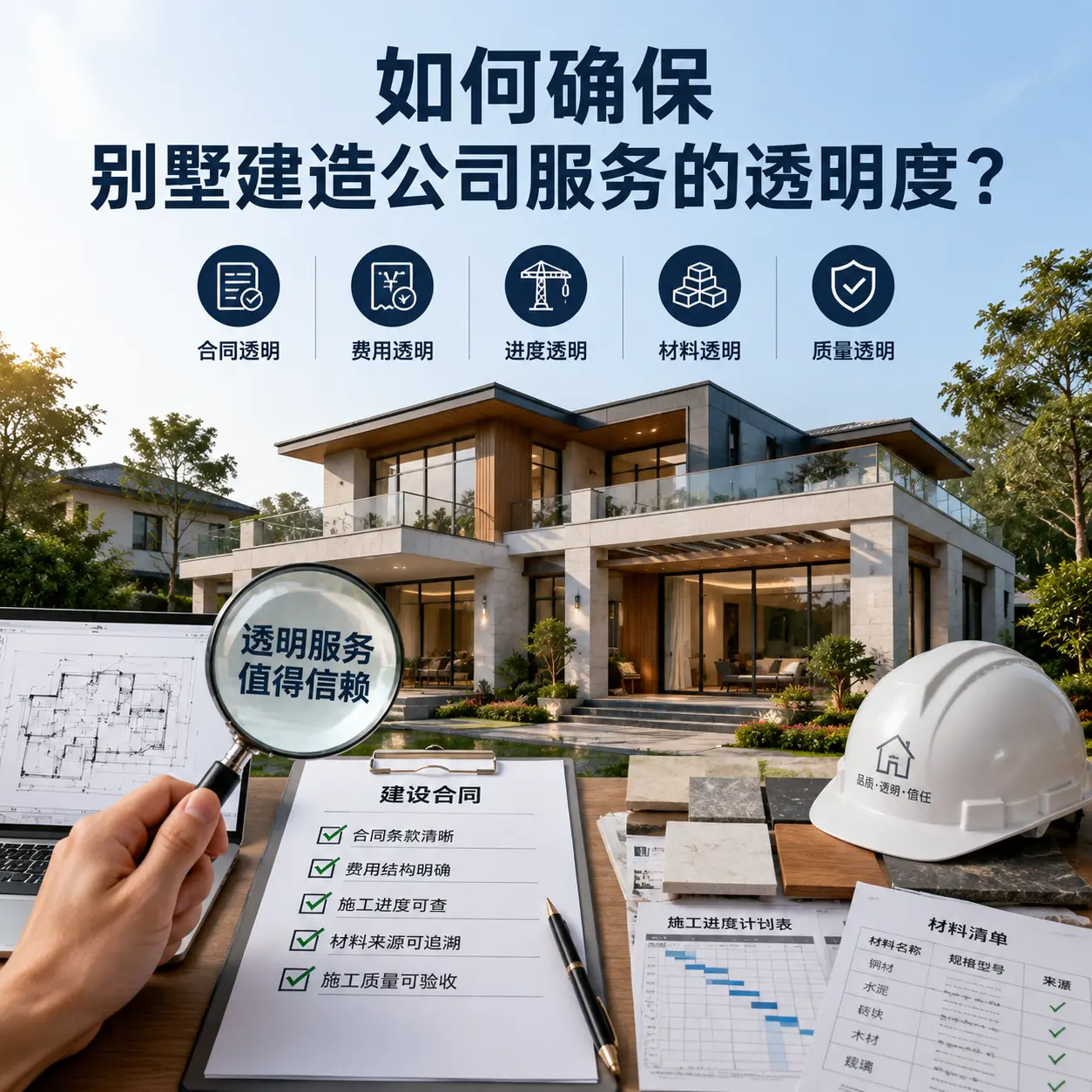在 从江 如何确保别墅建造公司服务的透明度?