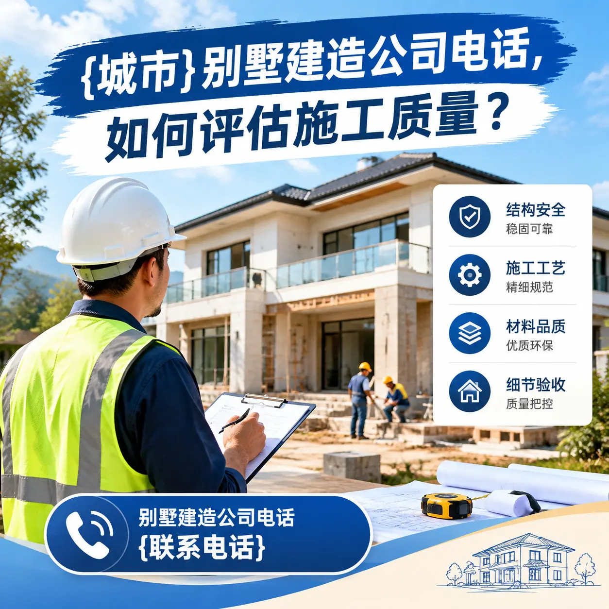 从江别墅建造公司电话，如何评估施工质量？
