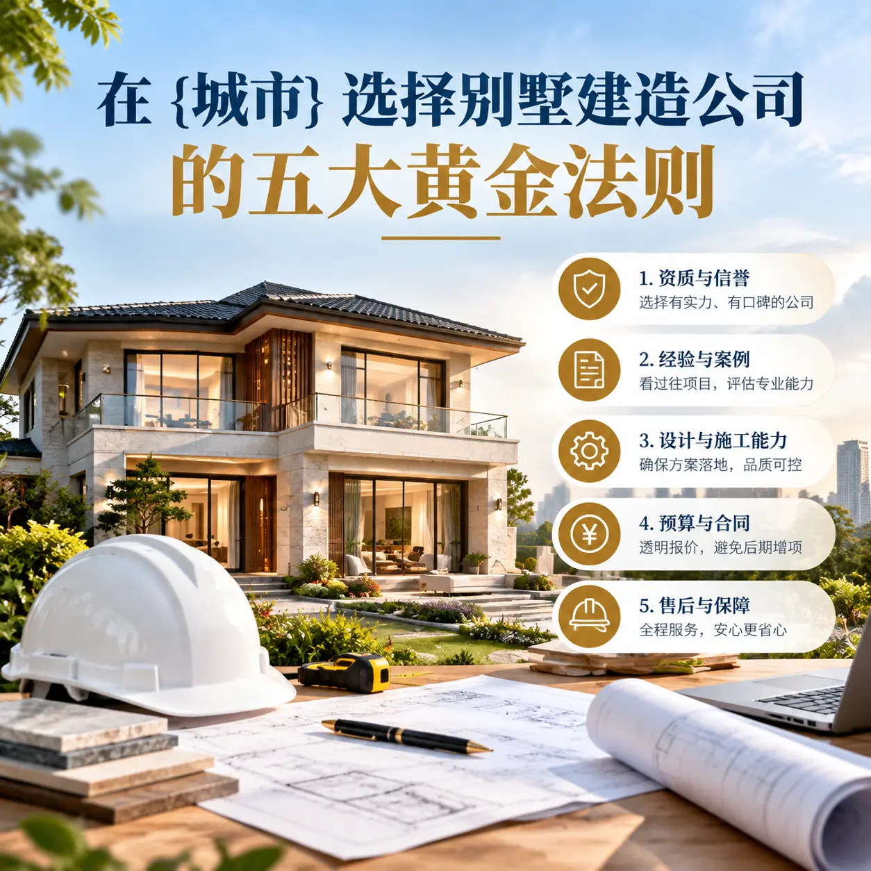 在 从江 选择别墅建造公司的五大黄金法则