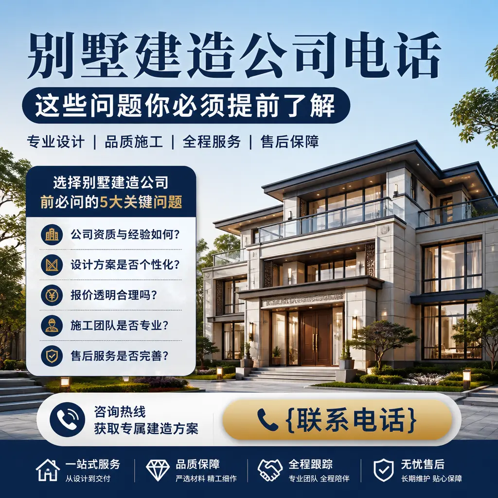 从江别墅建造公司电话，这些问题你必须提前了解