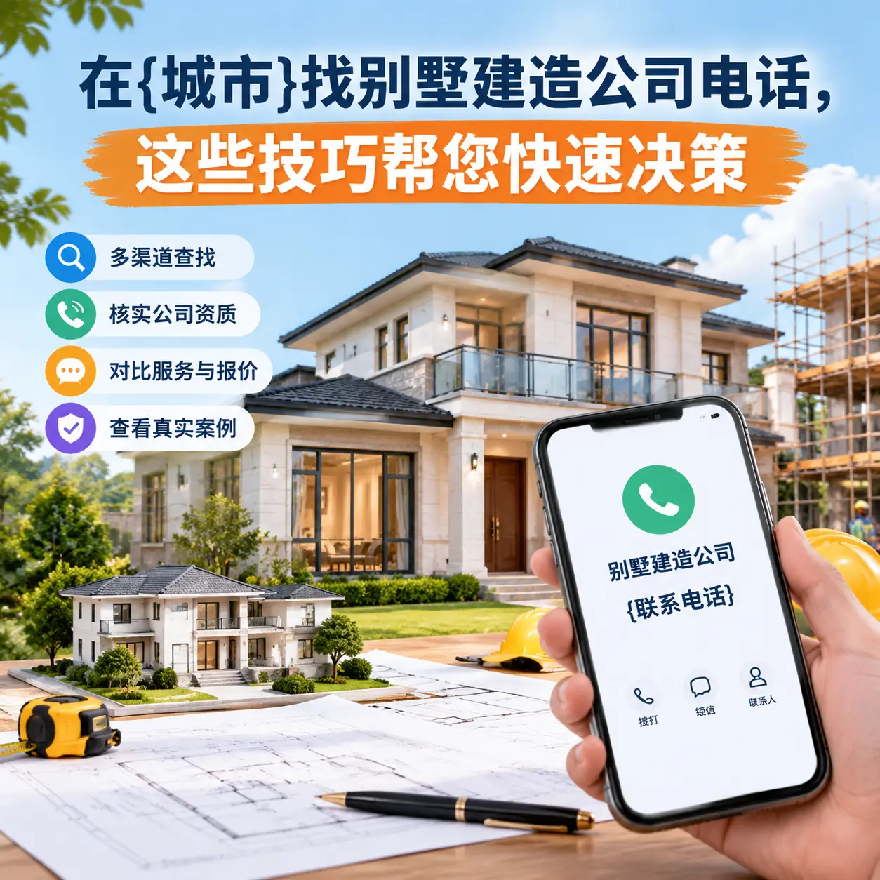 在从江找别墅建造公司电话，这些技巧帮您快速决策