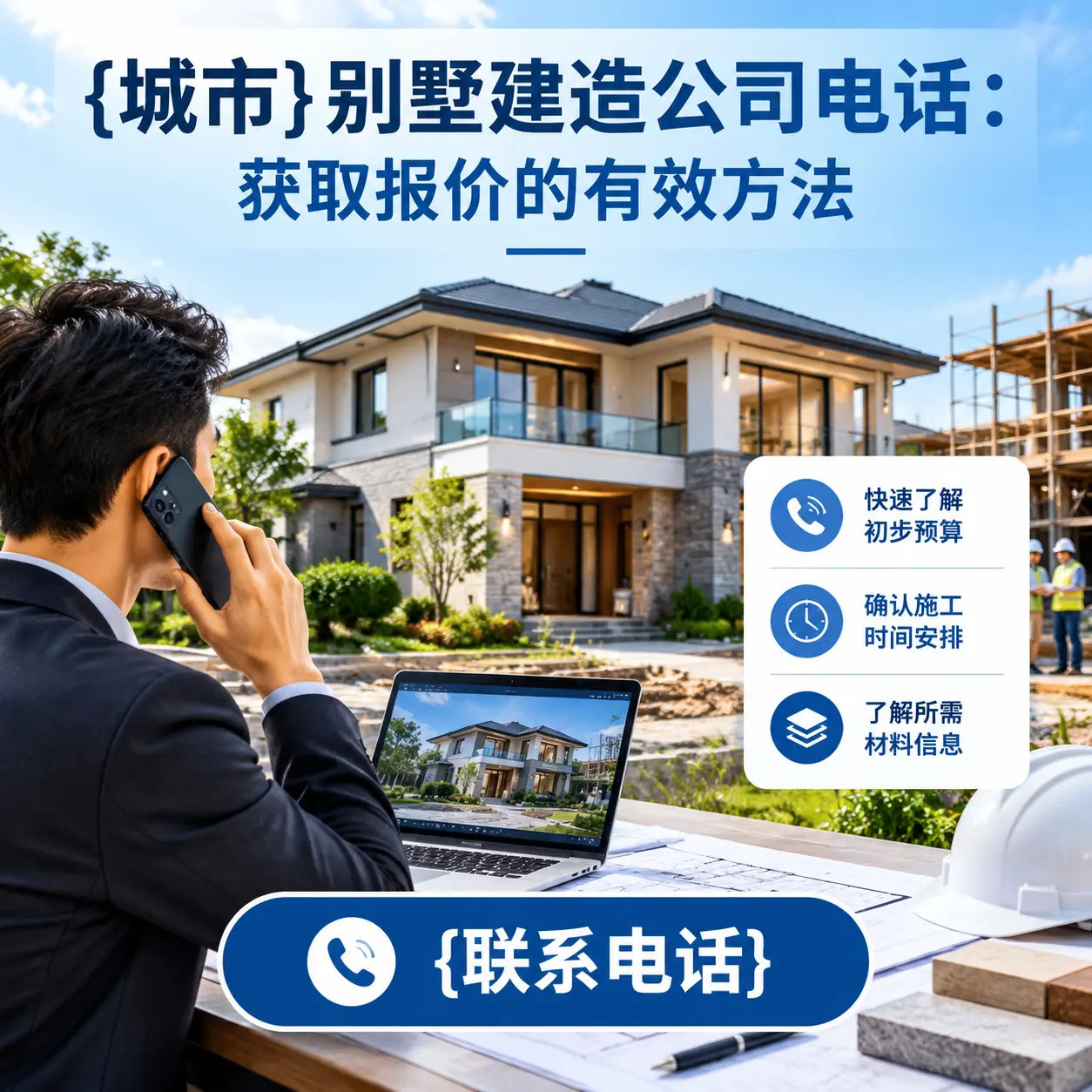 从江别墅建造公司电话：获取报价的有效方法